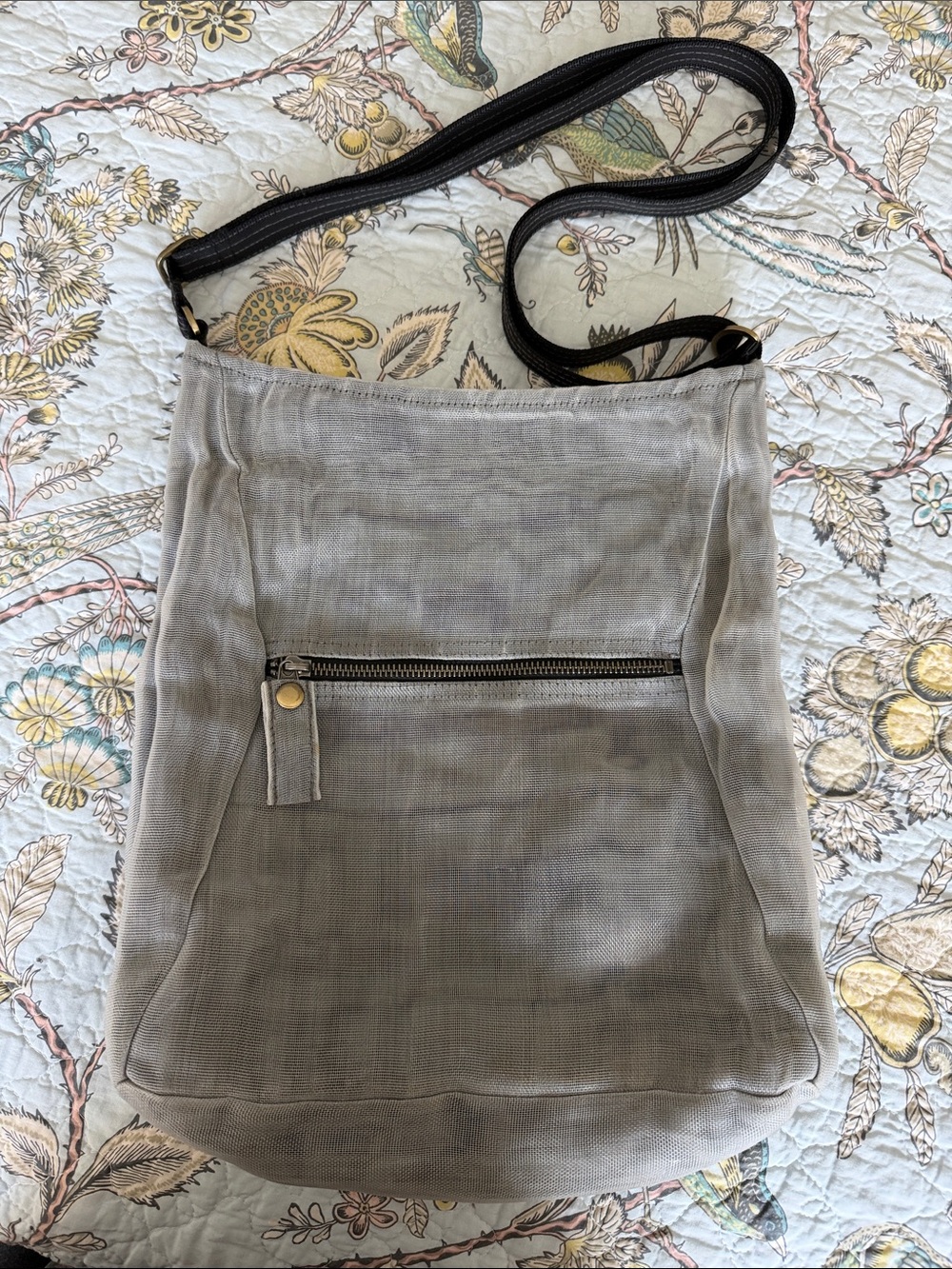 HHPLift The Scout Purse made by Smateria Gray Crossbody Mesh Tote Bag
